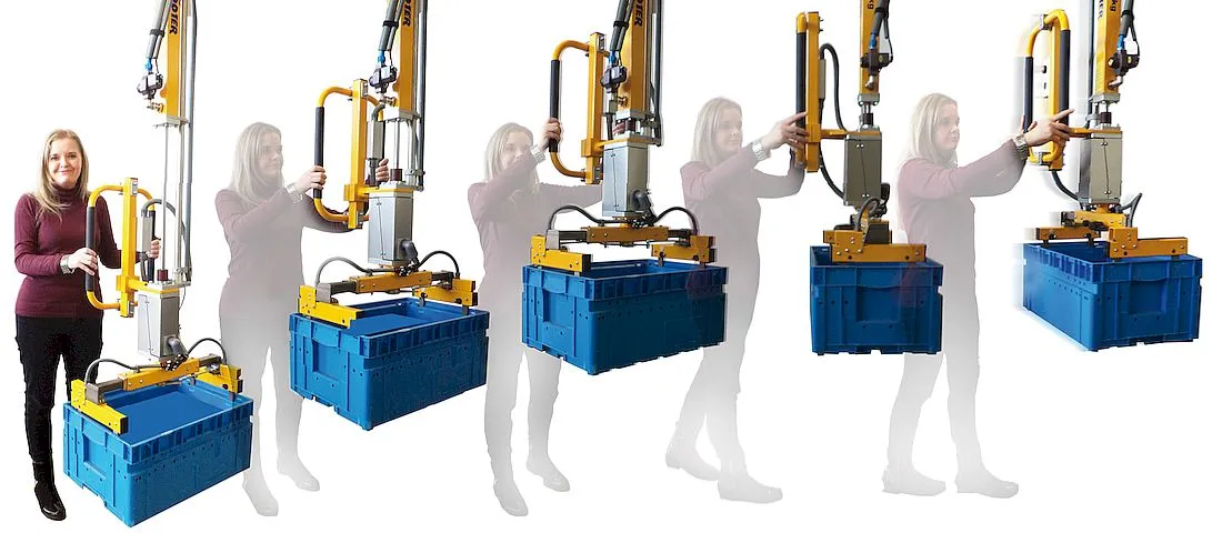 KLT Handhabungs-Manipulator zum Heben von KLT